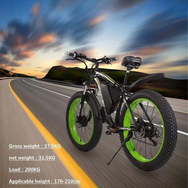 New Design 26 Inch Wheel Fat Tire E-Bike Ebike Gogobest GF700 48V 1000W Powerful Motor Snow Beach Electric Mountain Bike