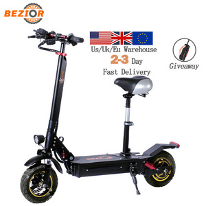 Bezior S1 750W 800W 1000W Motor Self-balancing Electric Scooter 30KM/H 70mph 10inch Cheap Electric Scooter For Adults