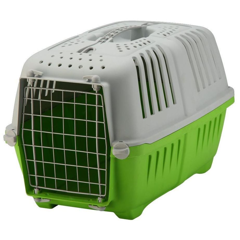 Steel Mesh Pet Accessories Plastic Pet Air Carrier Case Dog Travel Crate Airline Approved Transport Box