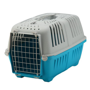 Steel Mesh Pet Accessories Plastic Pet Air Carrier Case Dog Travel Crate Airline Approved Transport Box