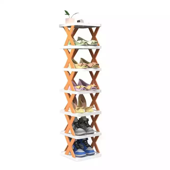 HOT SALE home furniture Folding plastic Shoe Shelf Multi-layer Shoe Rack