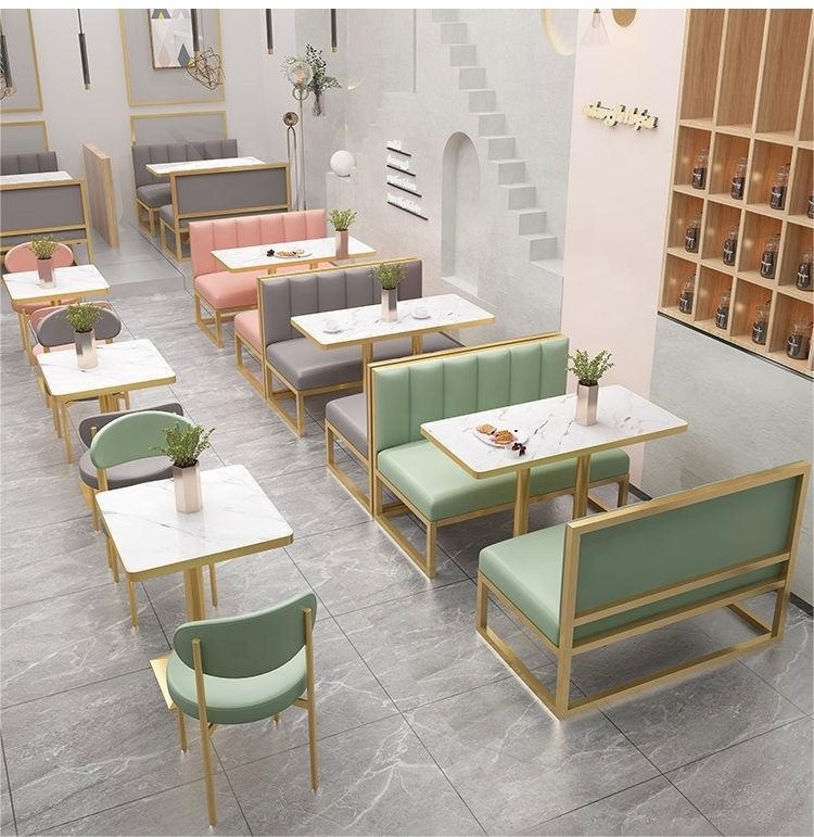 Commercial furniture stackable chairs and dining tables suitable for restaurant cafe furniture sofa chair booth