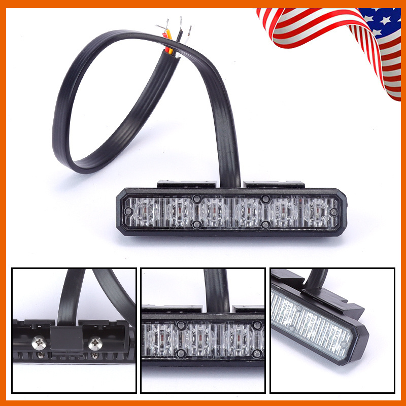 12-24V car Tail lights side light LED Super Bright Flash 6 Led Vehicle Truck Led Warning Light Strobe Side led Marker Light