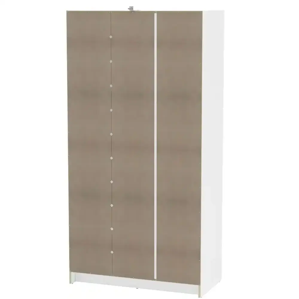 3 Doors Simple Design Wall Mounted Wardrobe Cabinet Bedroom Fitted Baby Cupboard Wardrobe Closet