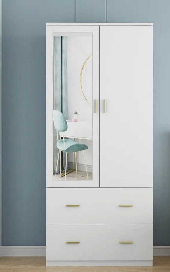 Wardrobe Bedroom Furniture with Mirror White Corner Wardrobe Closet Walk in Wardrobe Closet with Mirror Drawers and Doors