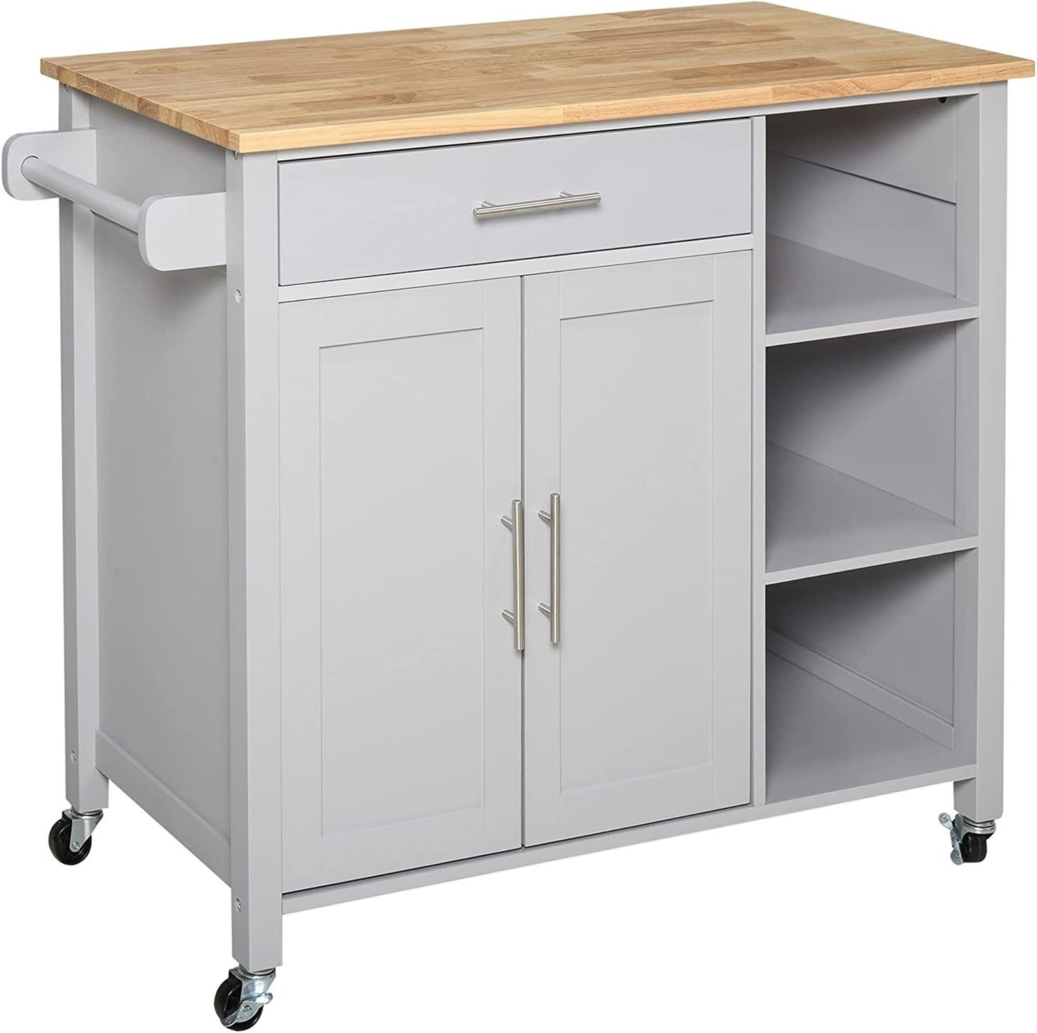 Cheap High Quality Modern Kitchen Cart Island with Drawer Rolling Wheel