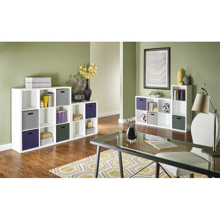 Open Storage Display Shelf Tall Storage Wooden Bookshelf and Bookcase Decorative Storage Cabinet