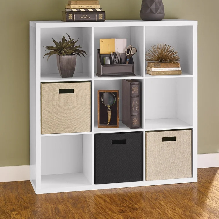 Open Storage Display Shelf Tall Storage Wooden Bookshelf and Bookcase Decorative Storage Cabinet