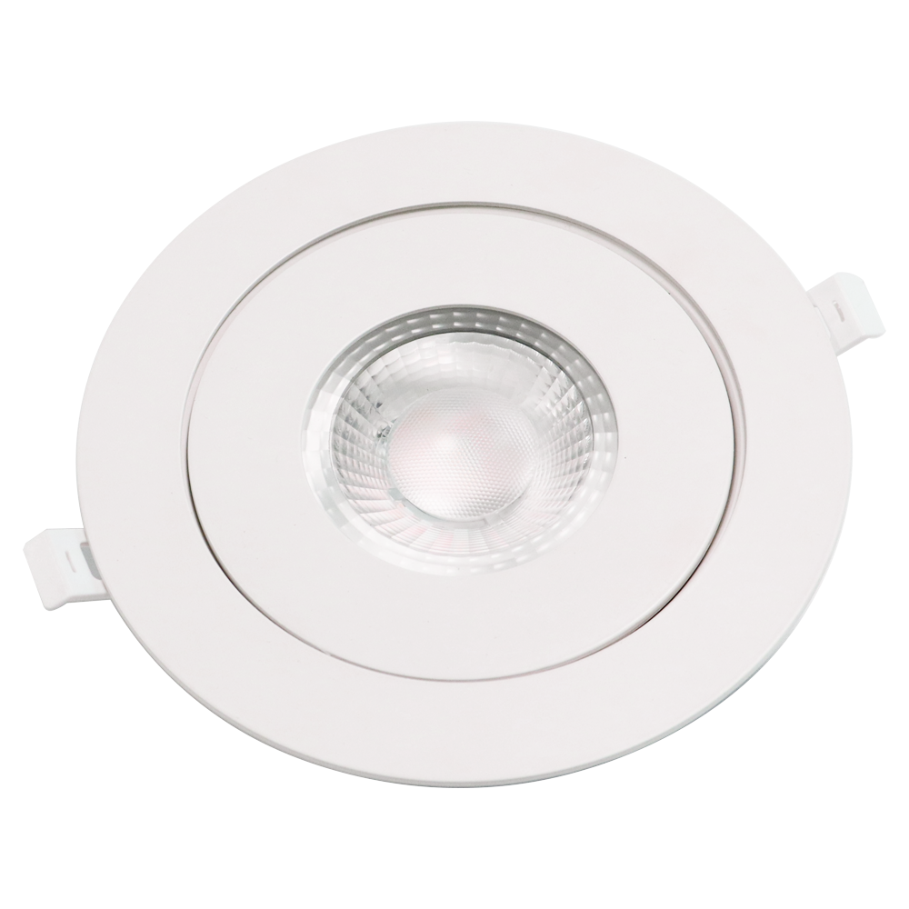 low MOQ 360 rotation 6in 12w Aluminum recessed ceiling light no flicker ETL ES dimmable 3cct eyeball gimbal down lights