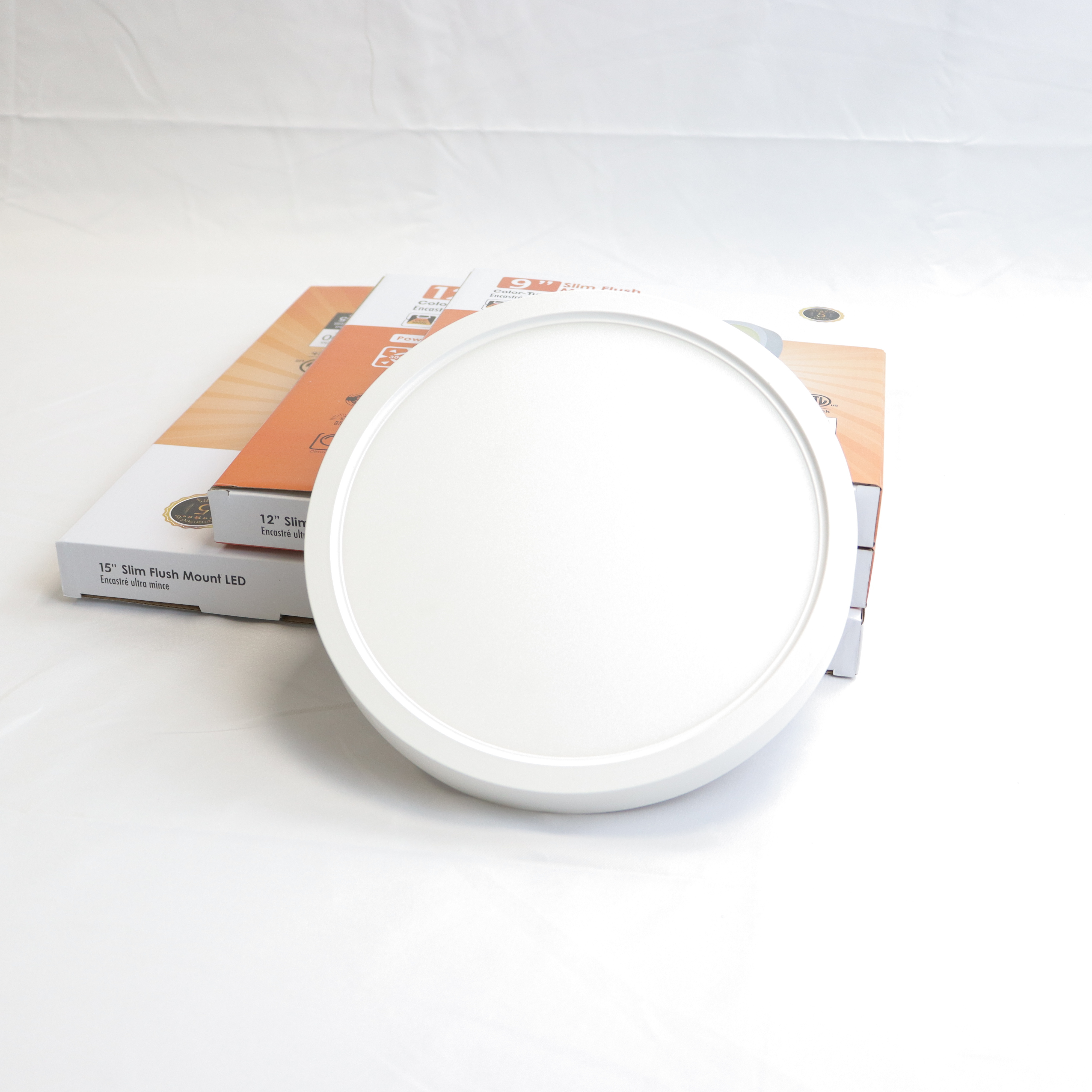 7in Easy Install Flush Mount Panel Light LED Ceiling Lamp with Motion Sensor Function