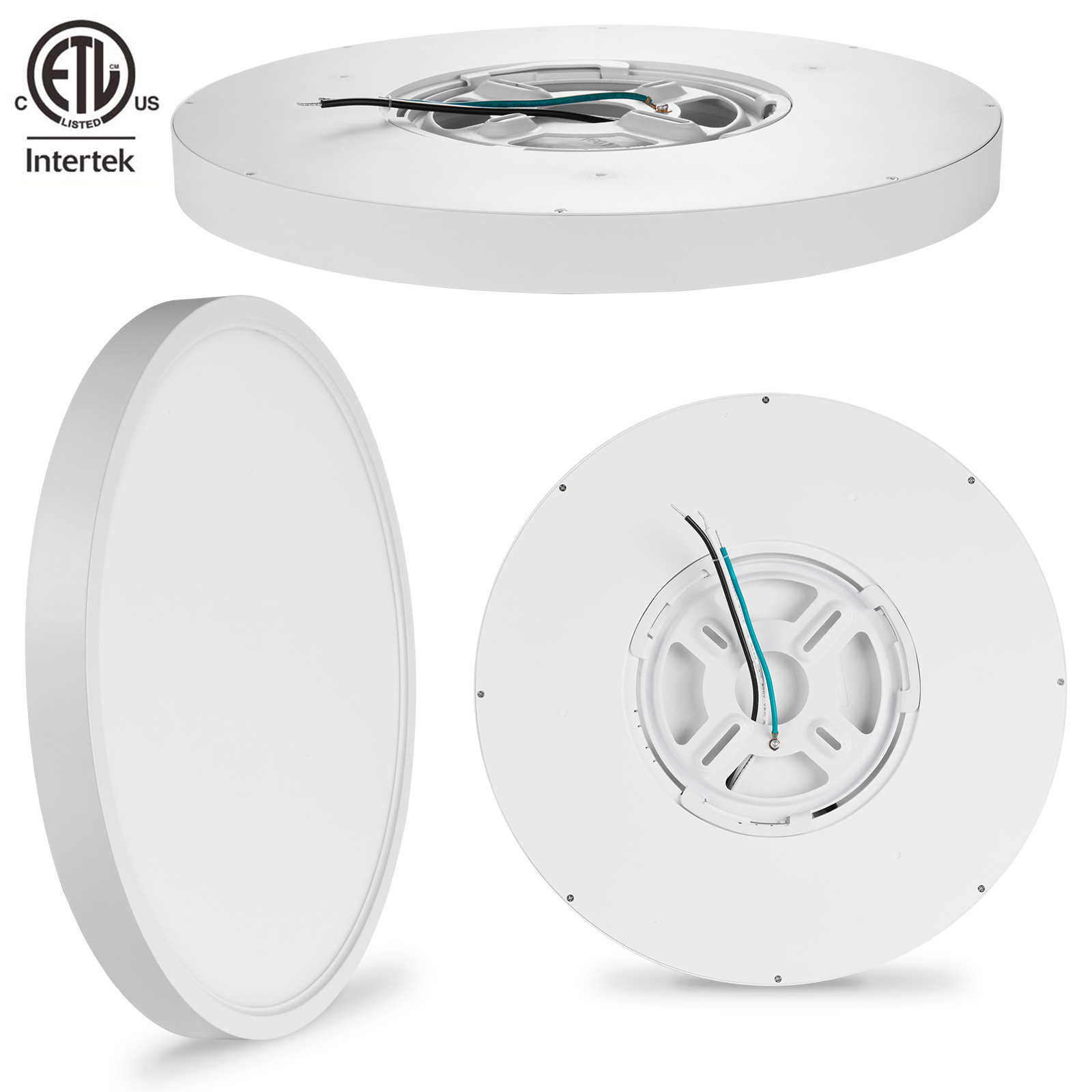 Round Surface Mounted Ceiling 3CCT Led Ceiling Light 12 Inch Lighting Fixtures Modern 24W ETL List  Led Flush Mount Light