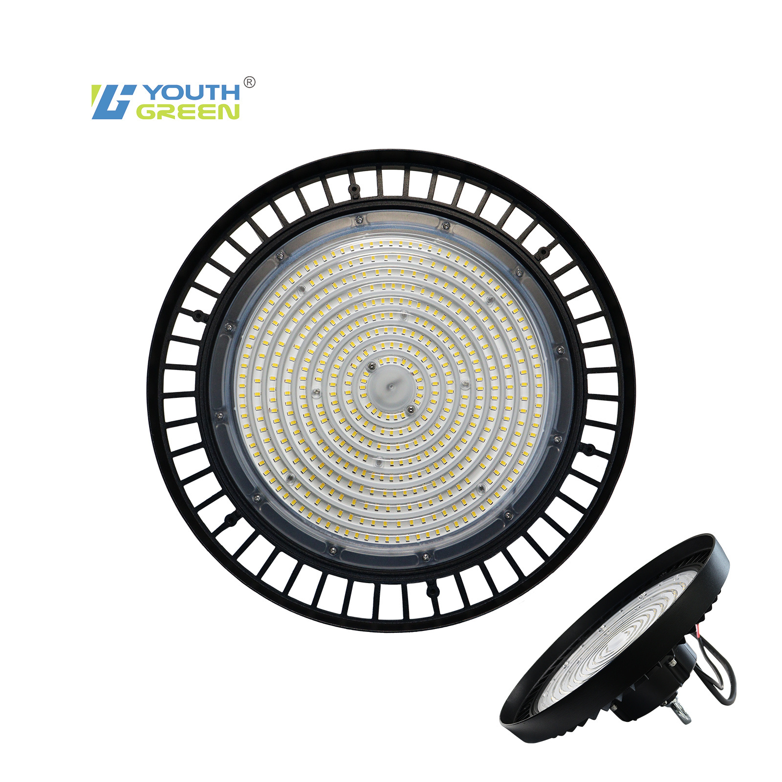 Commercial Industrial color changing DLC dimmable 150w 200w 240w warehouse garage UFO LED high bay light