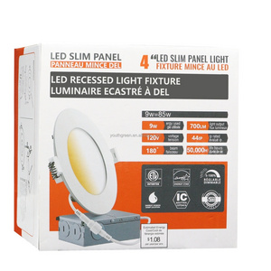 ETL Energy Star Certified Round Square Aluminum Pot Light LED Recessed Ceiling Light 3in 4in 6in 8in 12in Available