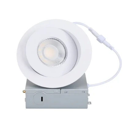 YOUTH GREEN in stock pot light 360 Rotation ETL ES certified 3CCT 3in 4in 6in recessed gimbal downlight with junction box