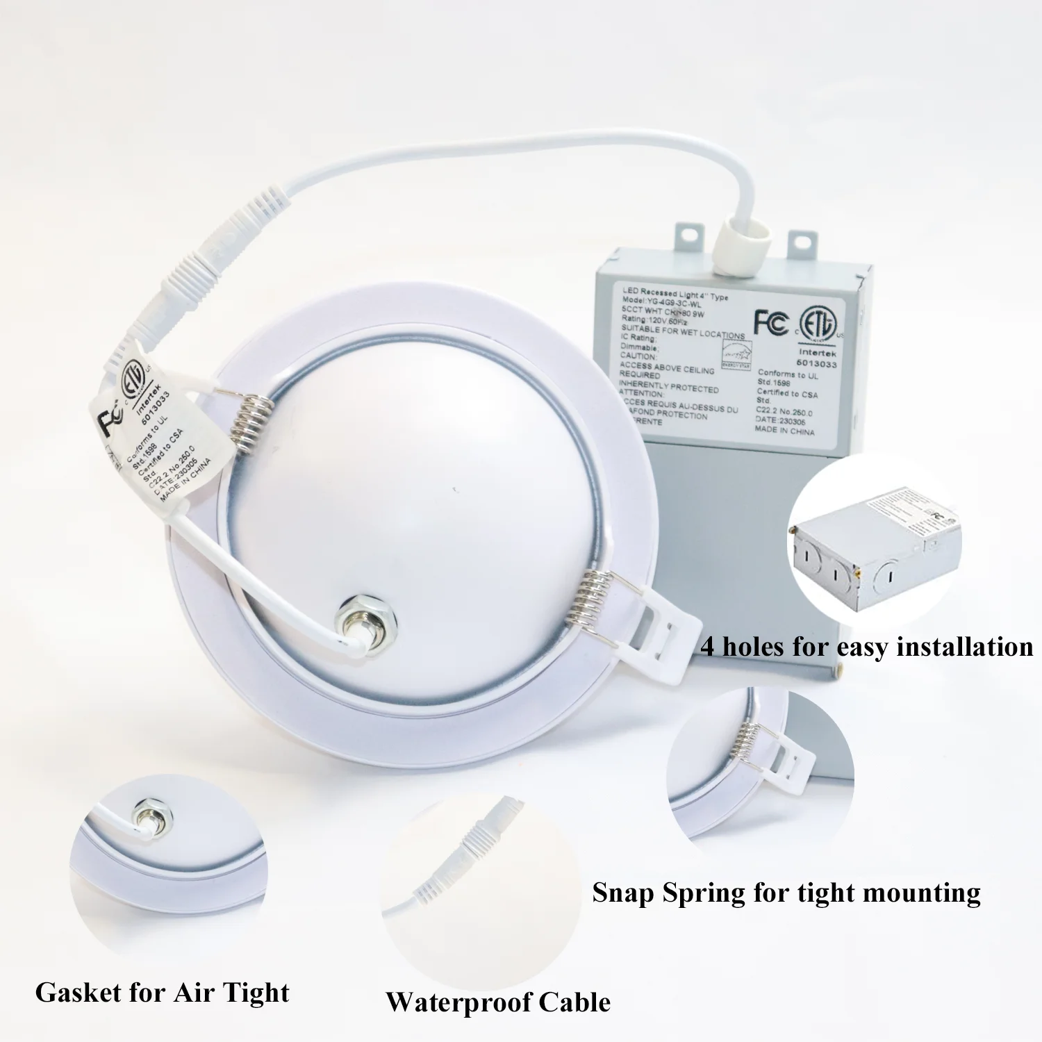 Hot Seller IC Rated Recessed Lighting 4