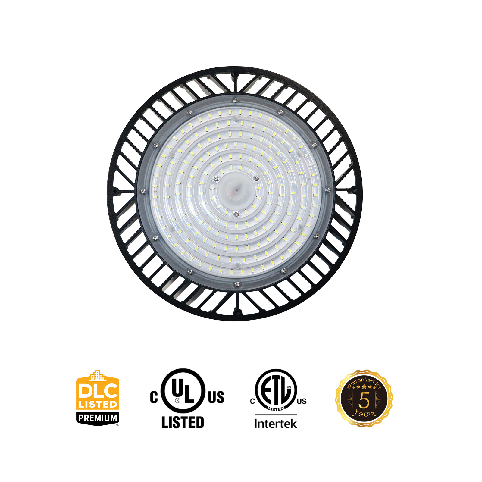 Commercial Industrial Lighting 100W 150W 200W Warehouse Lamp Dimmable Ip65 Round Ufo Led High Bay Light