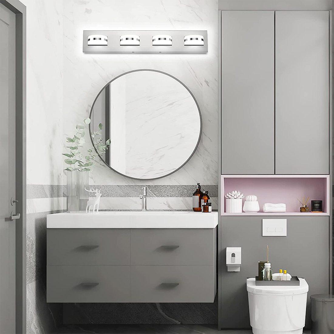 Bathroom And Bedroom Rotatable  Adjustable Ceiling Light Led Mirror Vanity Light