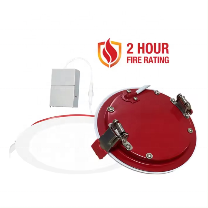 IP54 wet location 6w 9w 12w dimmable 5cct canless led recessed light fire rated downlight