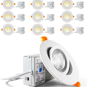 4 inch 9w round slim indoor lighting led ceiling light led cob gimbal downlight adjust down lights design