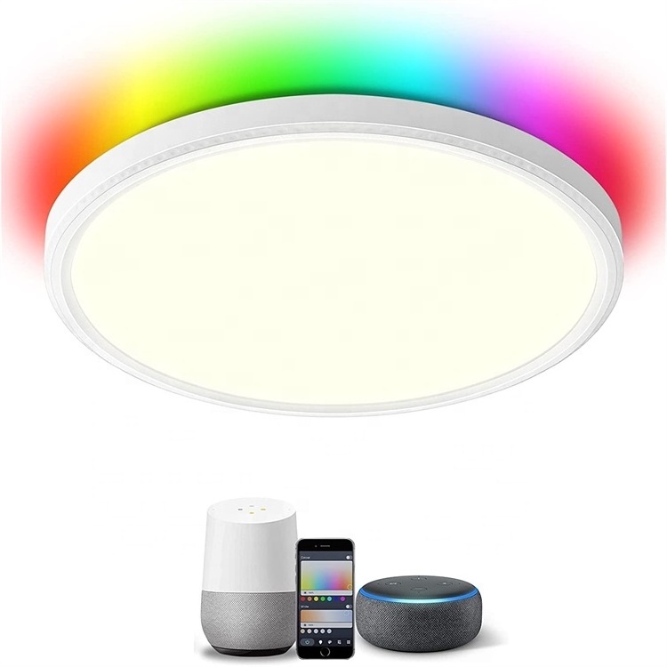 Office Bluetooth Speaker Surface Mounted Lamp White Natural 3cct 7