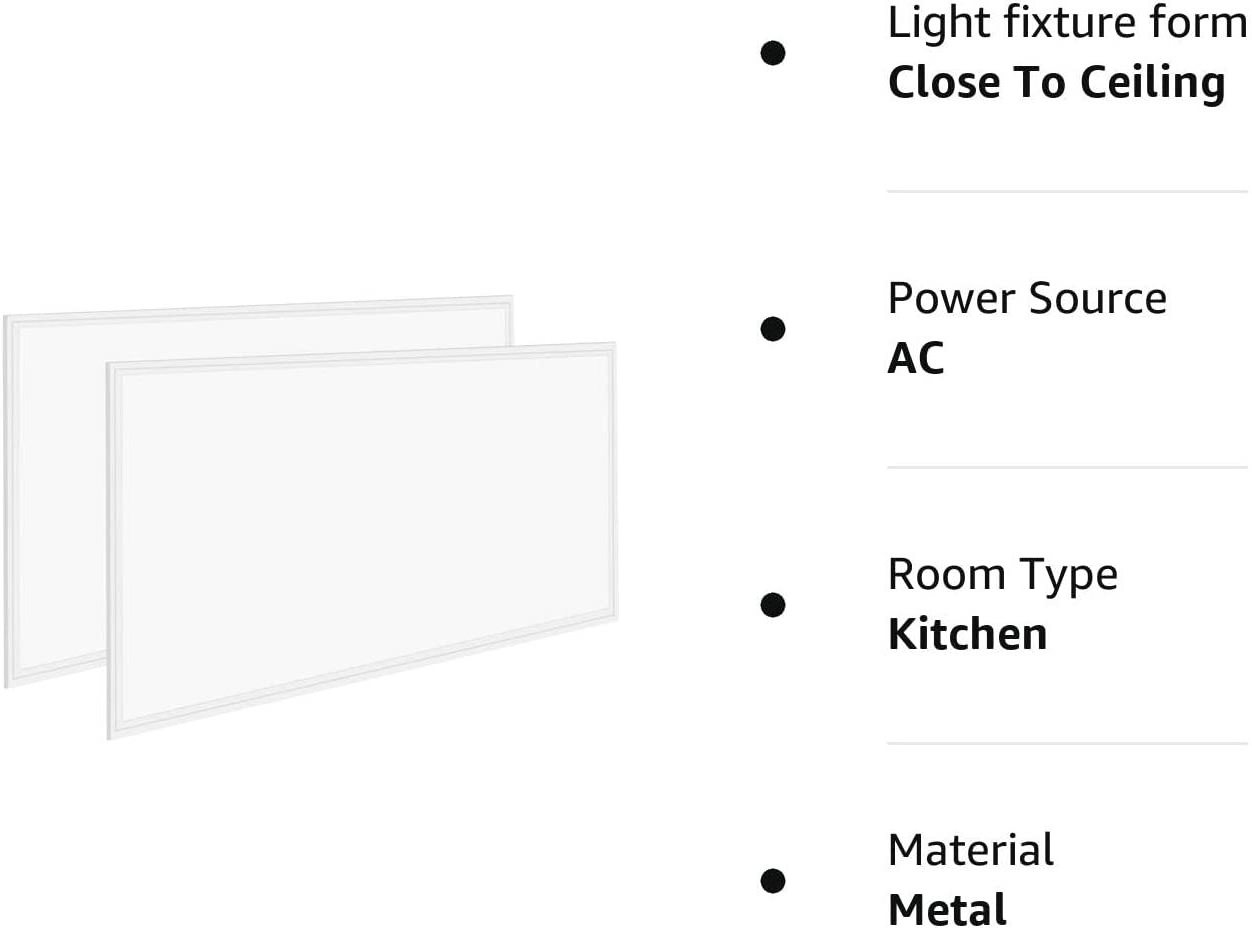 2x4 FT Power & CCT Tunable  Edge LED Panel Light Lay in Fixture for Office, Dustproof DLC Listed