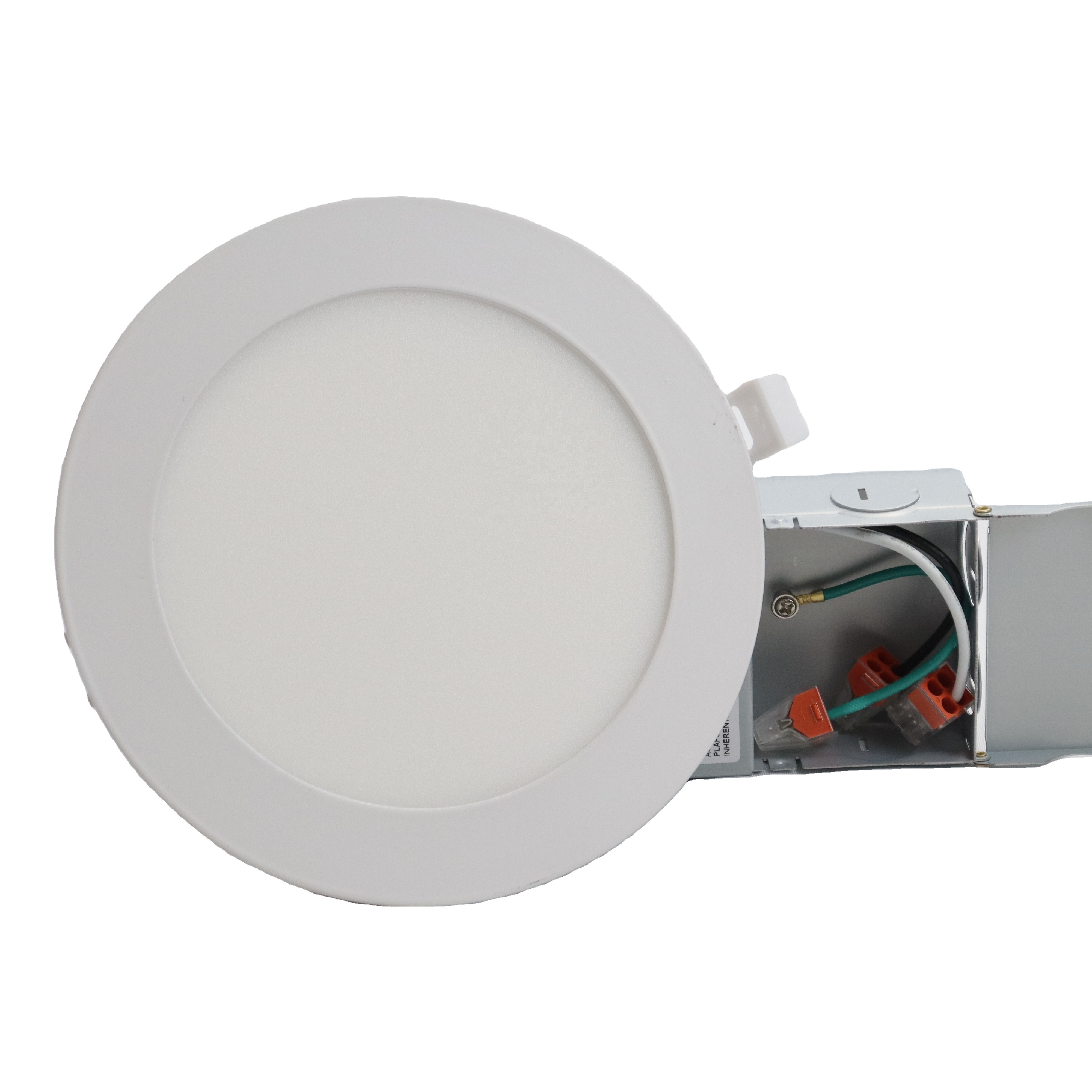 High Brightness  Led Recessed Pot Light 6in 12W 1300lm LED Ultra Slim Panel Round Recessed Lights Wafer Can Lighting