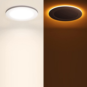 ETL Energy star Air Tight 810lm 9W 5CCT Dimmable Round LED Recessed Trim Can Lights with Night Light