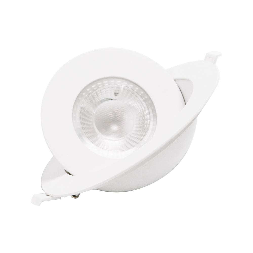 New Arrival 6 Inch 3CCT LED Ceiling Downlight 360 Degree Rotation Recessed Gimbal Panel Lights