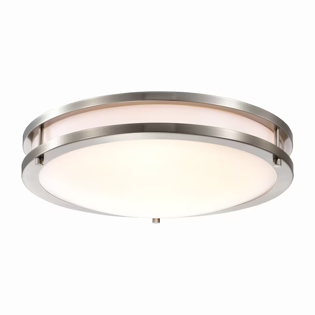 ETL Selectable 3CCT 5CCT 10 12 14  16 Inch Brushed Nickel Ceiling Lamp