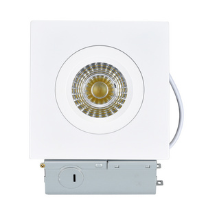 LED Canless Adjustable Ceiling Light 1200LM IP54 Square COB Recessed Eyeball Gimbal Downlight