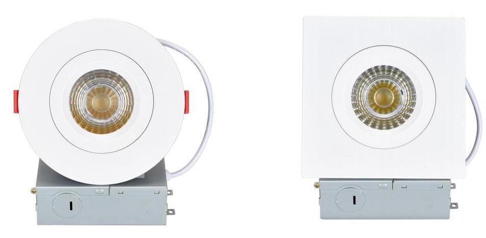 LED Canless Adjustable Ceiling Light 1200LM IP54 Square COB Recessed Eyeball Gimbal Downlight