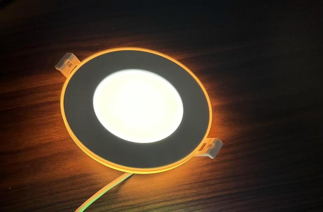 4in 6in recessed night light 2000K/RGB ic rated recessed ceiling light In Night Light Mode