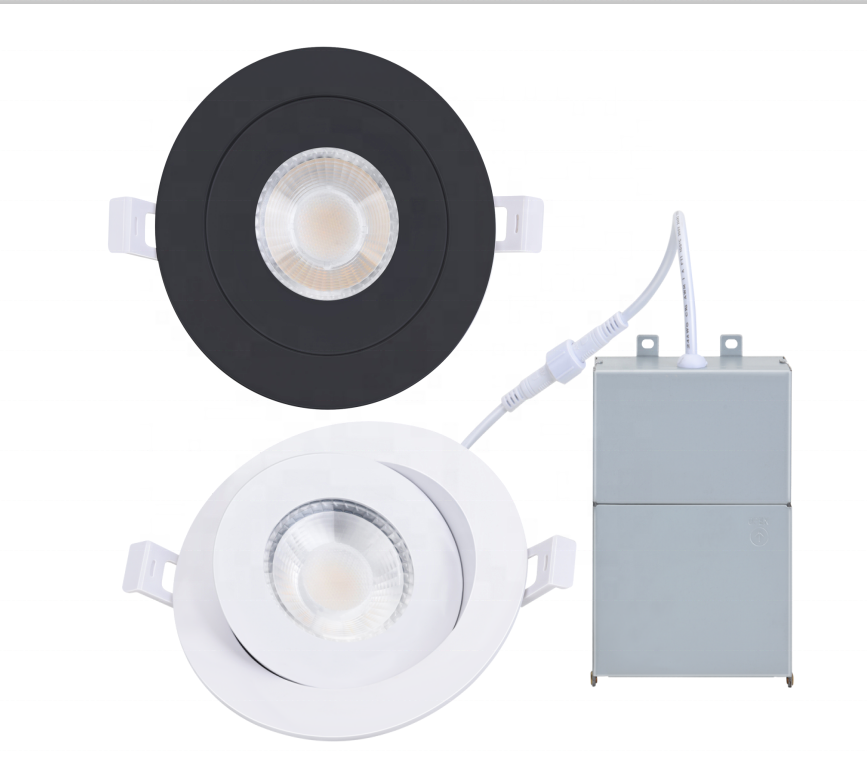 Hot Selling Adjustable Gimbal Light 4in 6in  Recessed Round Led Panel Light With Swivel Led Gimbal Downlight