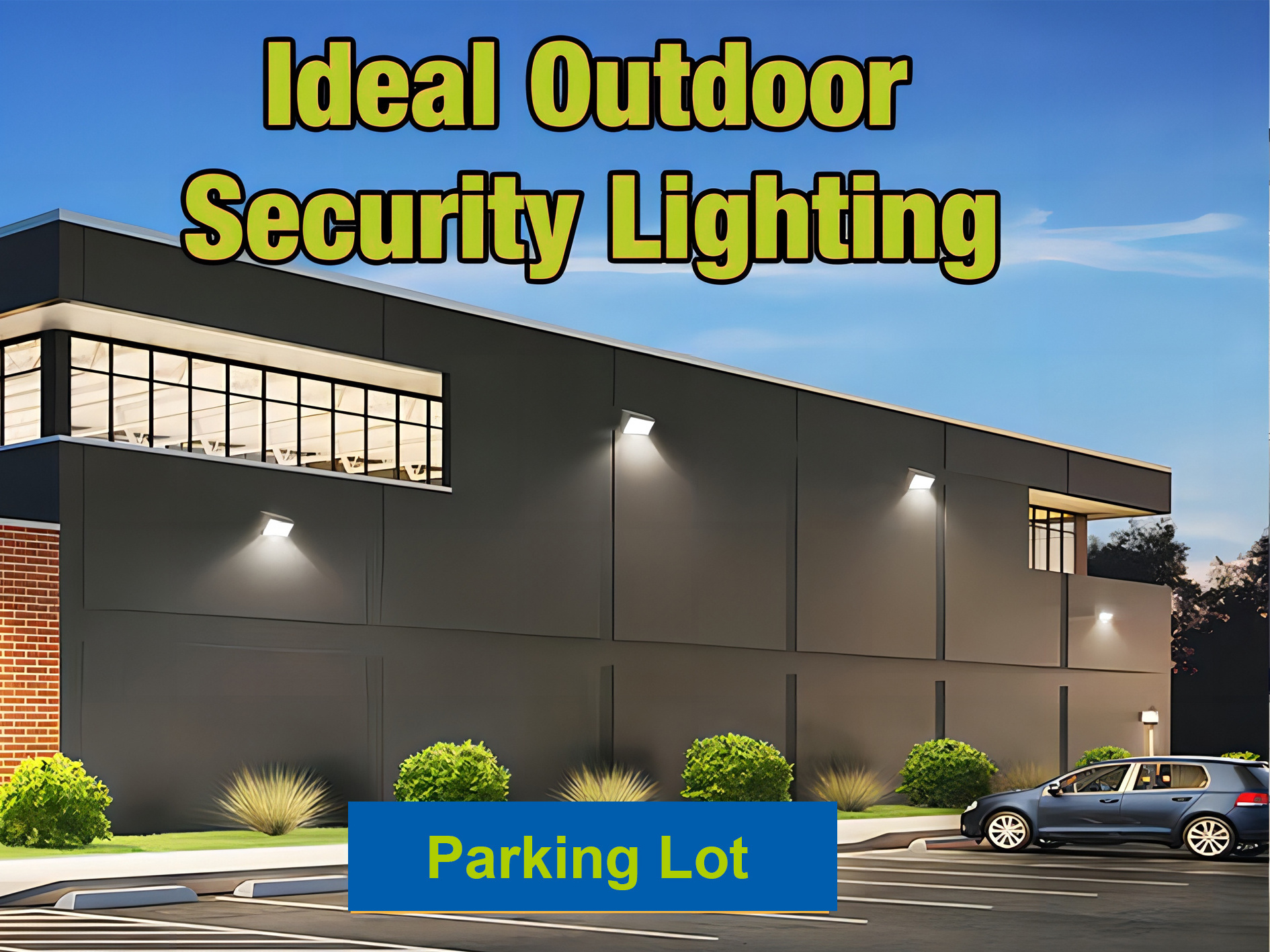 American Style Standard Exterior Lights Brown Housing Outside Wall Light LED Wall Pack Fixture with 5 Years Warranty