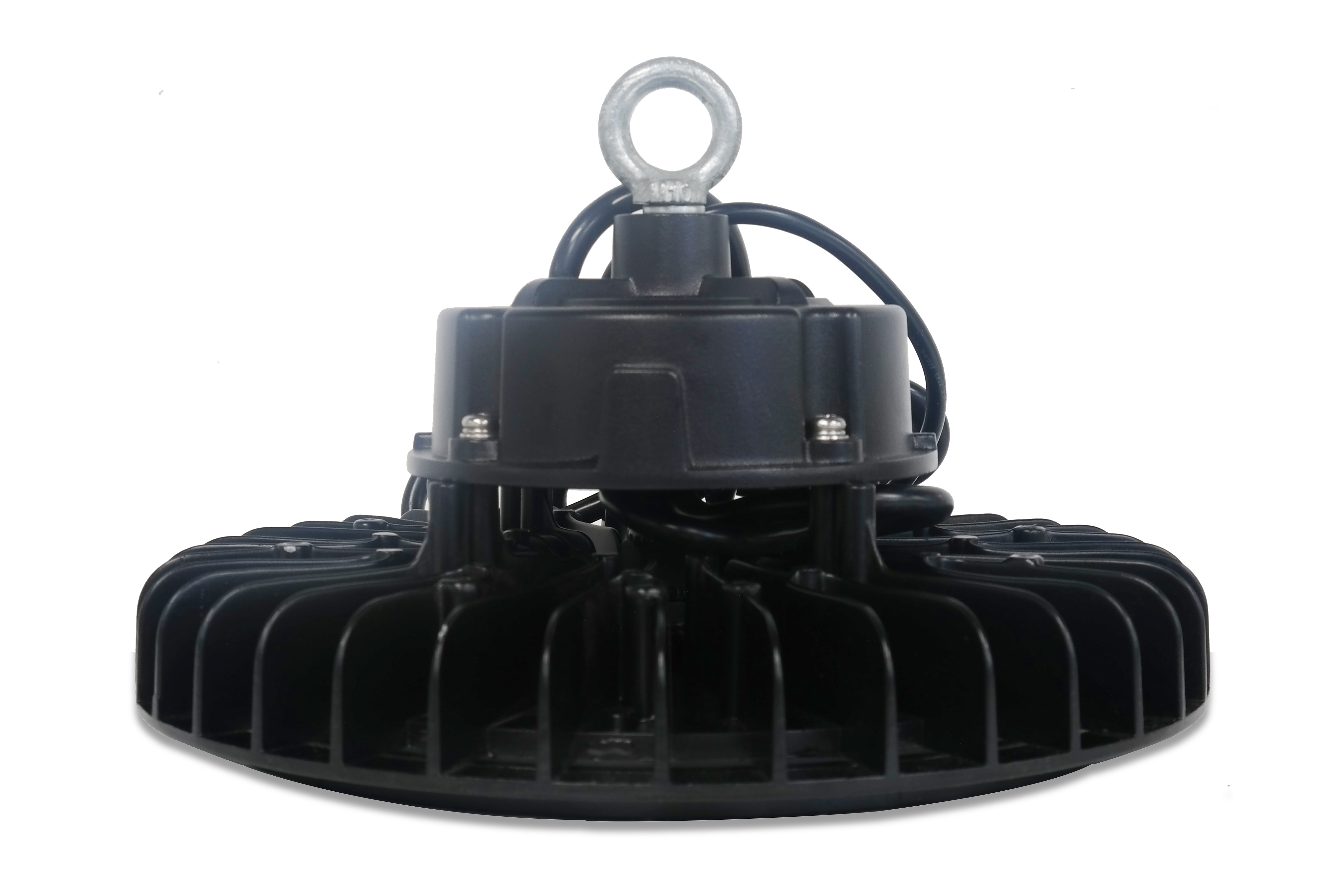 Factory Warehouse Industrial Lighting 100W 150W 200W 240W Led High Bay Light Black Luminous Body Power & CCT Tunable