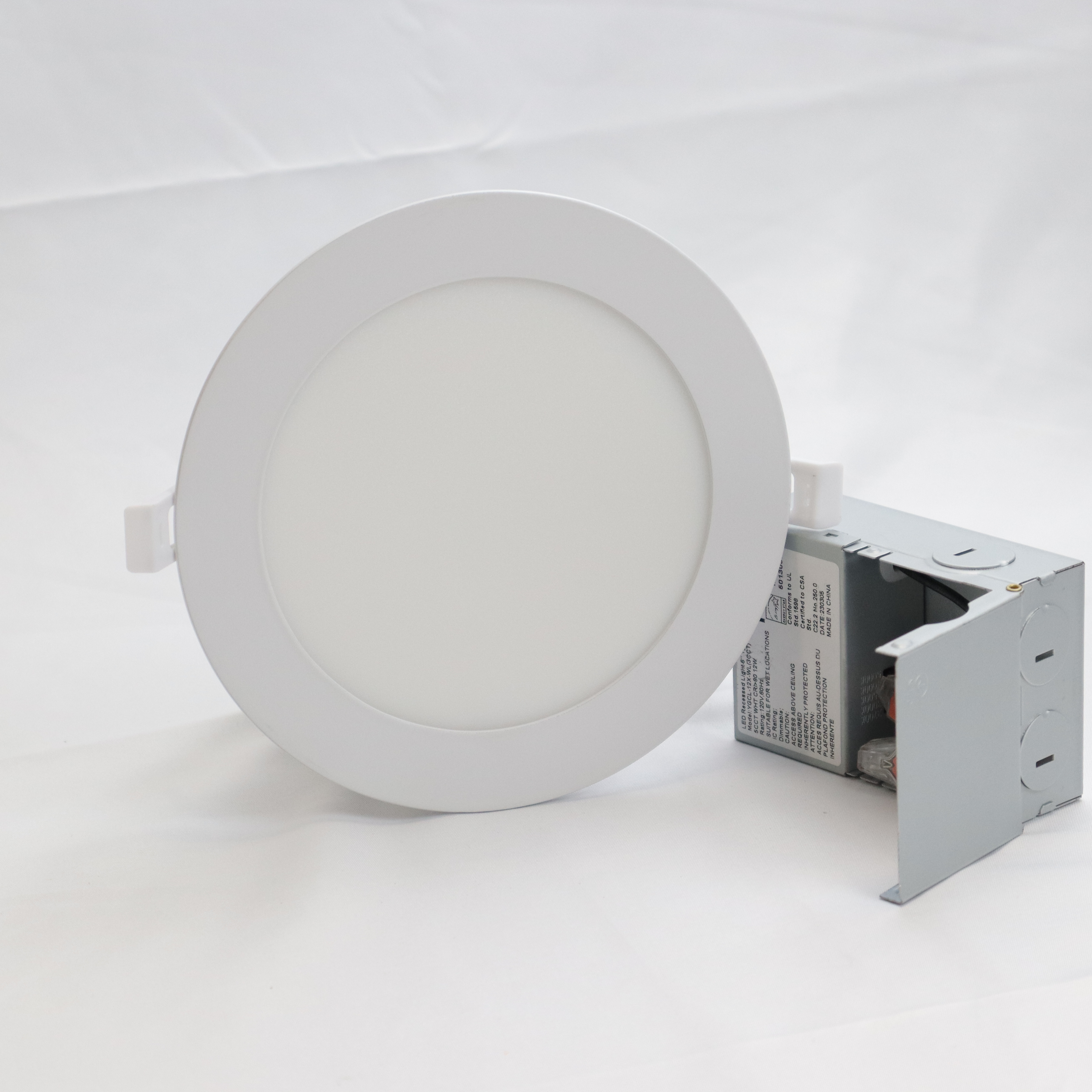 R/S 3in 4in 6in 3CCT 5CCT Canless Recessed Downlight Round Ultra Slim Led Panel Lights Ceil