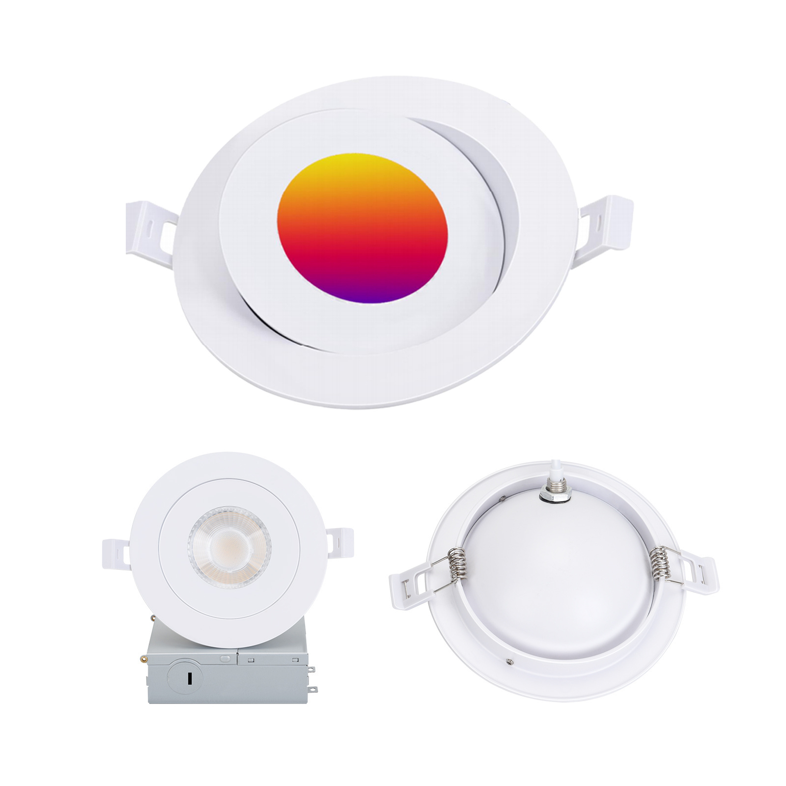 ETL Certification 3 4 6 inch Beam Angle 36 Degree Led Downlight Gimbal