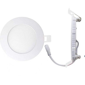 R/S 3in 4in 6in 3CCT 5CCT Canless Recessed Downlight Round Ultra Slim Led Panel Lights Ceil