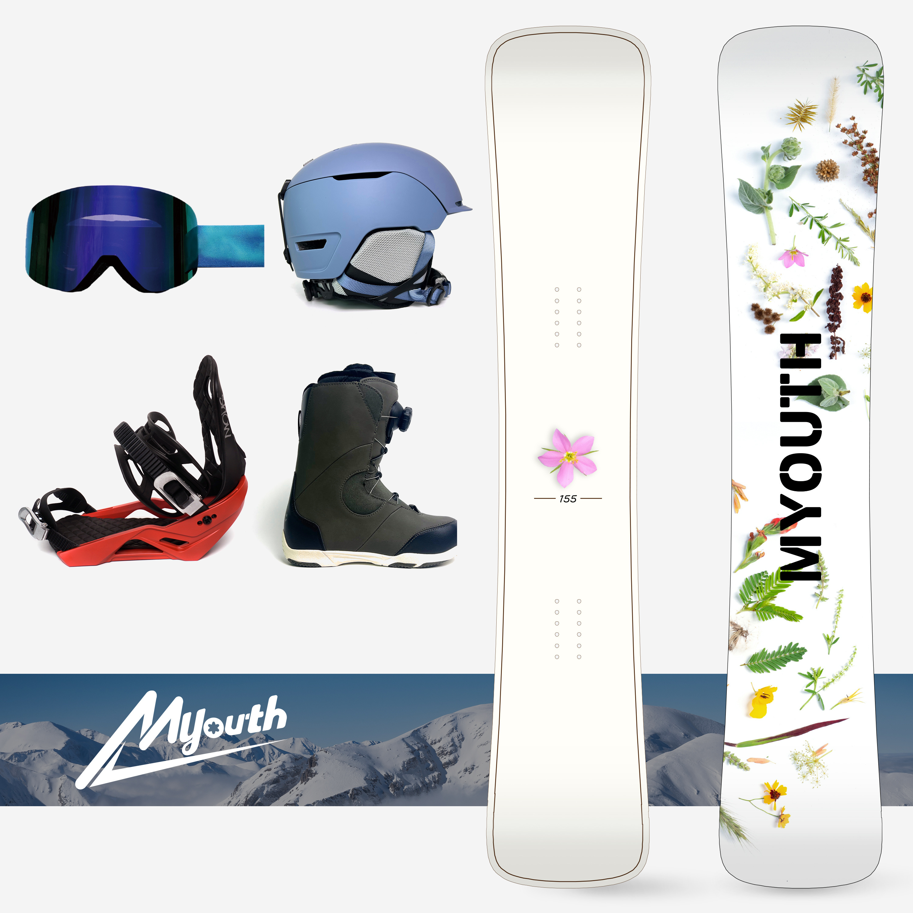 MYOUTH freestyle snow board private label custom snowboards