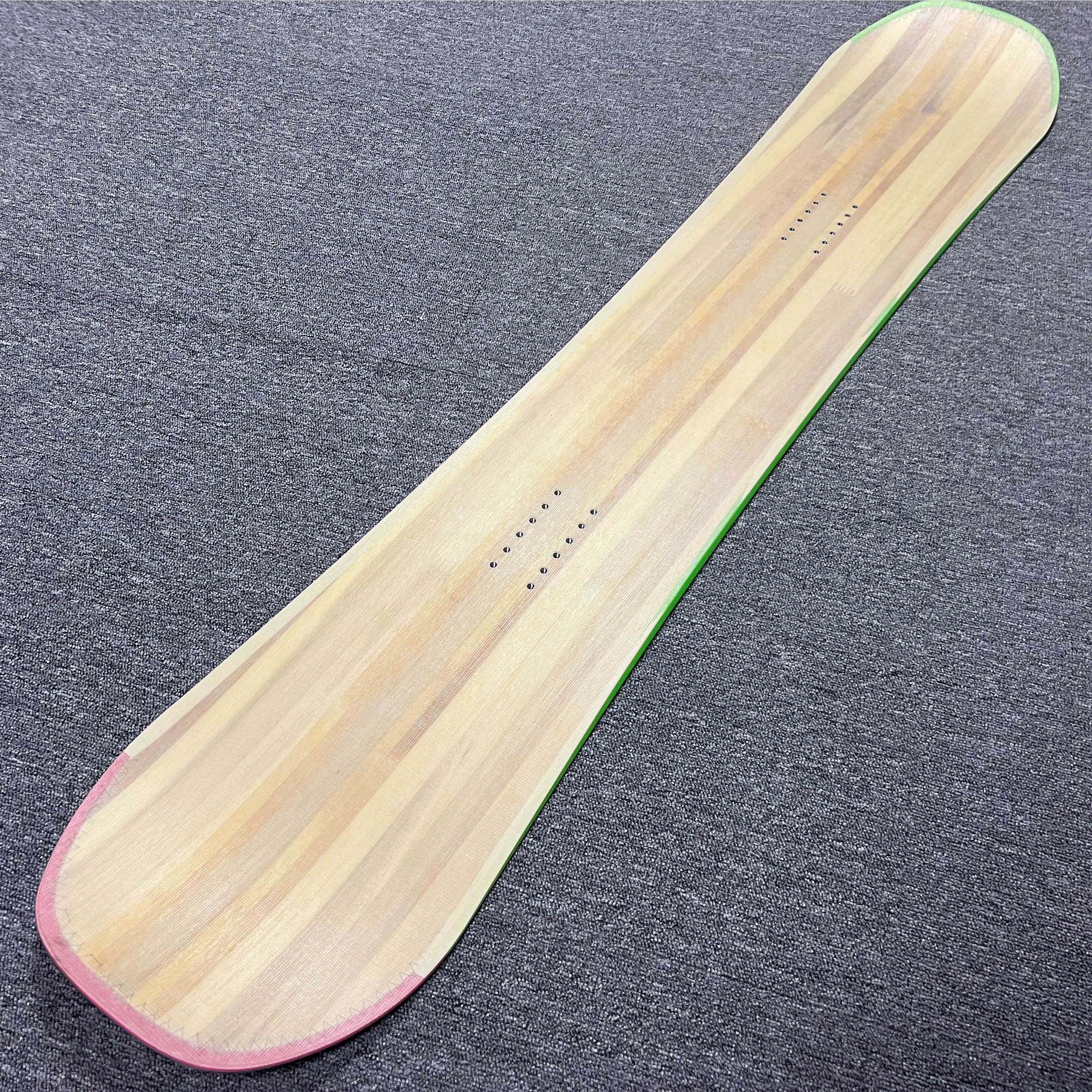 New season 155 cm transparent wooden texture camber rocker freestyle snowboard board