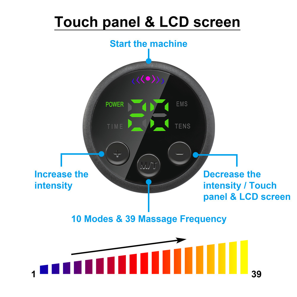 Tens Unit Massager Electric EMS Neck Body Massager for Relieve Pain Tens Machine Mini Neck Massager With Remote Control