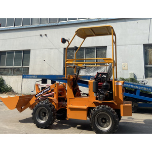 China Manufacture Mini Wheel Loader 450kg Loader With Snow Plow For Sale