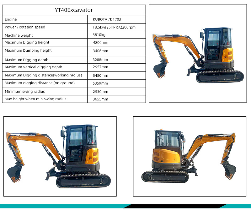 Best Price Sale 1.7 Ton Crawler Track Hoe Hole Digging Crawler Hydraulic Agricultural Small Excavator With Cabin