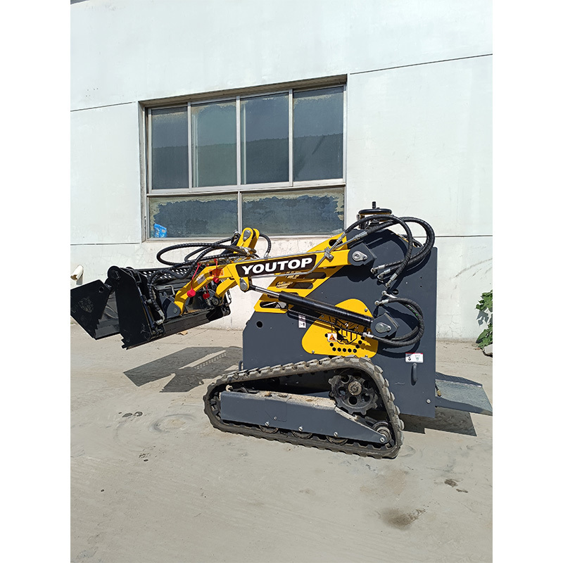 Earth-moving Machinery Chinese Backhoe Compact Lawn Mini Tractor Telescopic Crawler Front End Loader Skidsteer Price With Tire