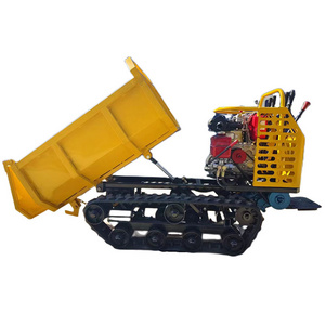 1000KG Hand-Held Chinese Cheap Terrain Mini Dumper Crawler Transporter Truck Small Tracked Vehicle