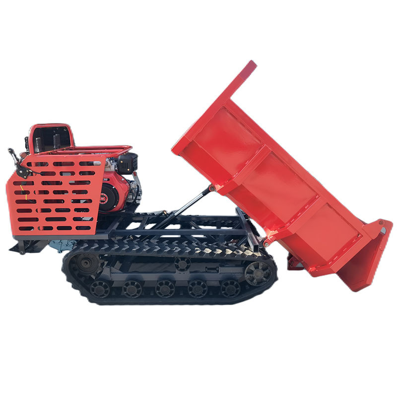 Tunnel Mine Mini Dumper 1.8X1.8 Self-Loading Rubber Track 1.8ton Loading Seat Driving Dumper