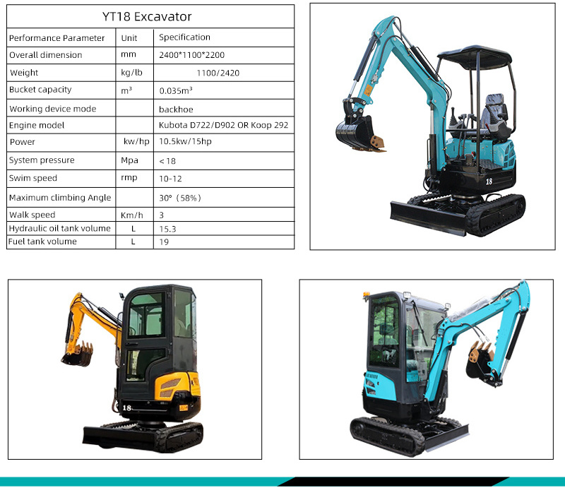 Factory price 1 Ton 2 ton 3 ton 4 ton mini excavator 1000KG 2000KG 3000KG 4000KG flexible small digger hydraulic excavator