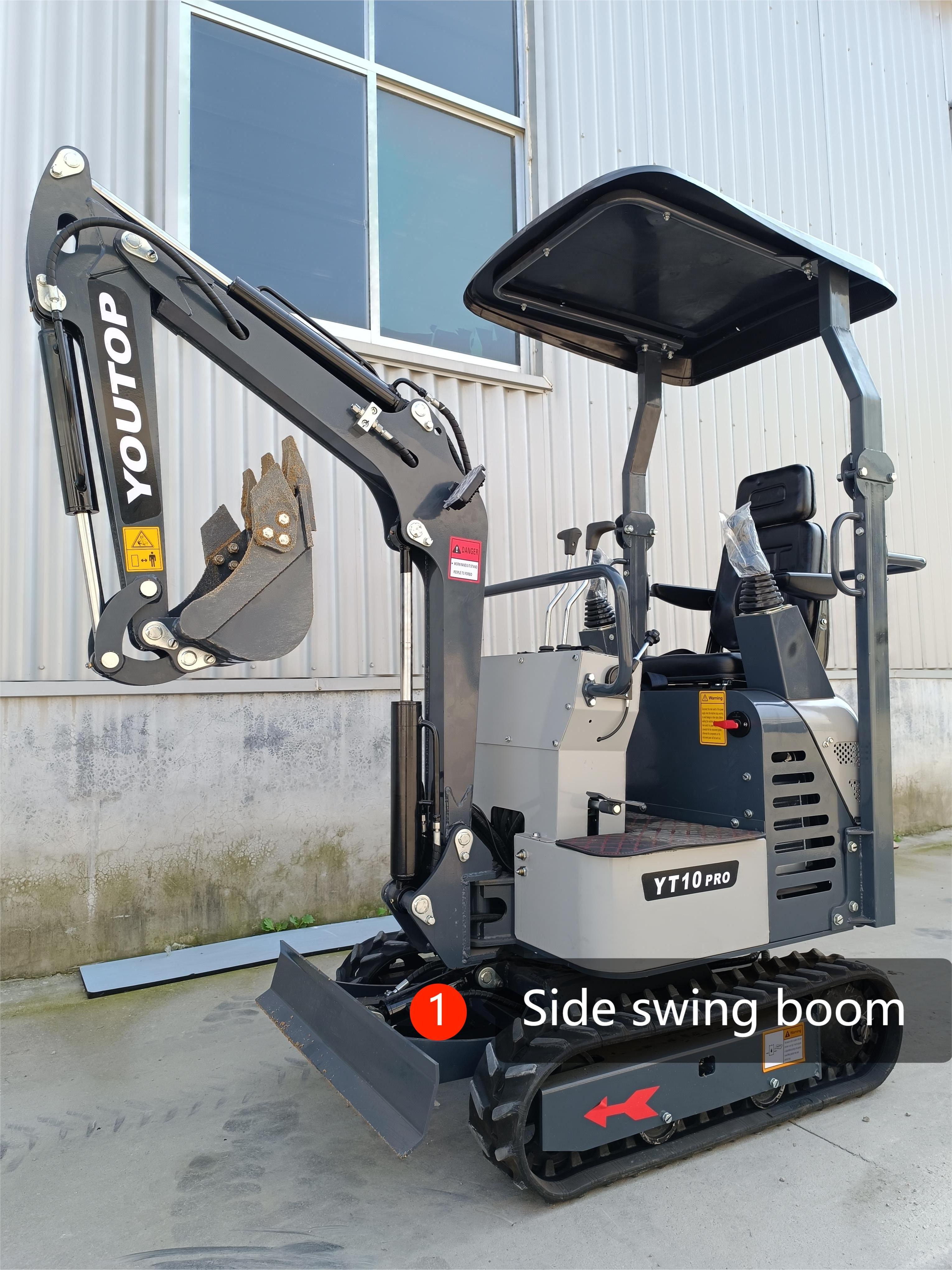 Bestselling china Mini excavators 1 Ton Multifunctional Excavation Manufacturers Small Digger With Free Bucket On Sale