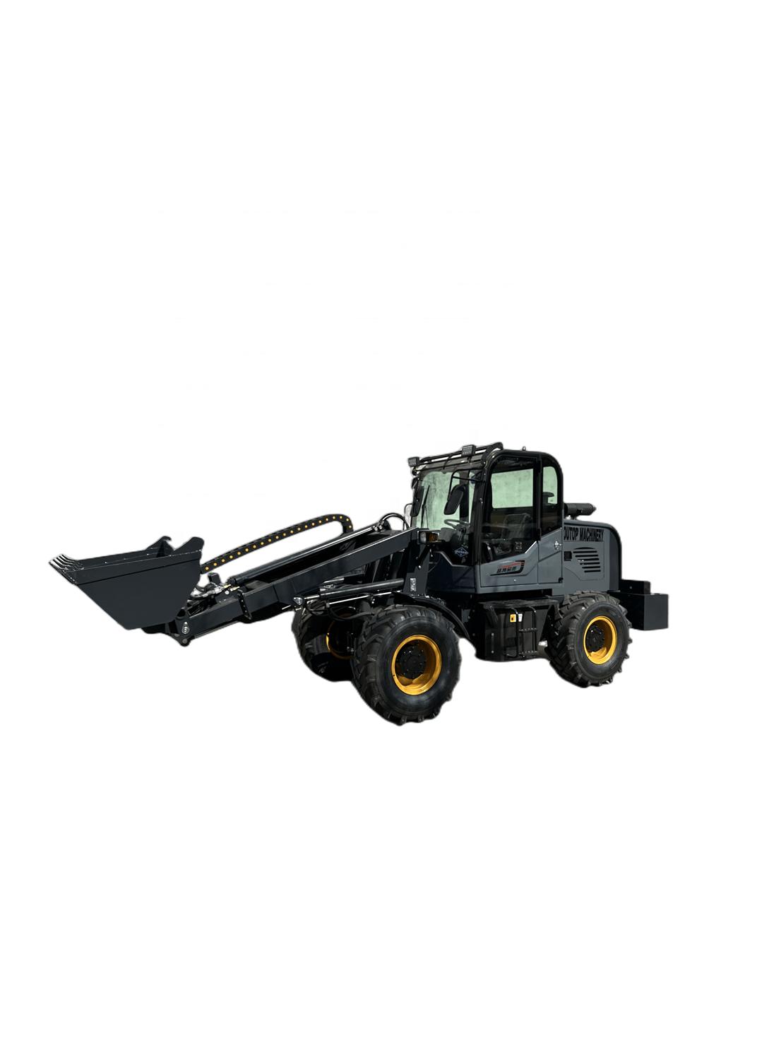 mini front end loader mini telescopic 4 wheel electric loader 400kg 600kg hot sale