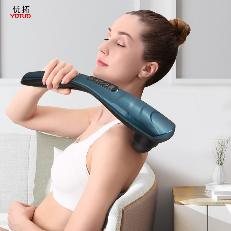 YOUTUO Wholesale Dolphin Powerful Vibrating Infrared Massage Stick Body Vibrator Handheld Massager With Heating Function